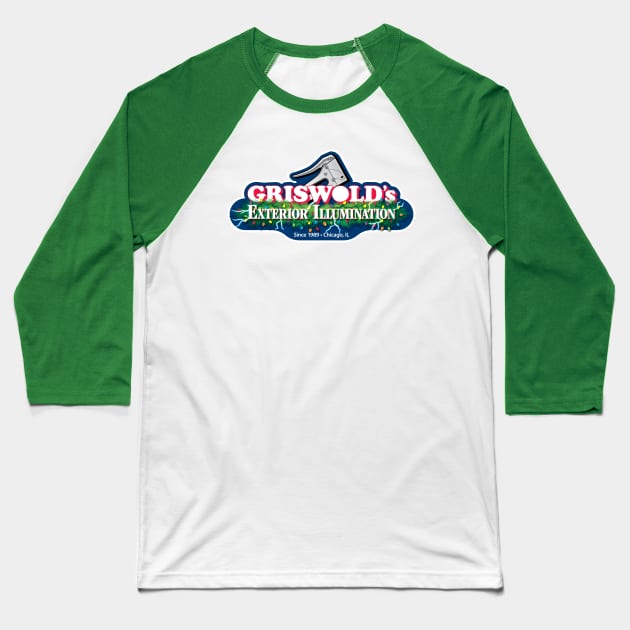 Griswold's Exterior Illumination Baseball T-Shirt by SaltyCult